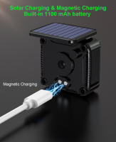 Sistema De Monitoreo De Presión De Neumáticos Para Motocicleta Powstation TPMS Wireless Con Alarma De Temperatura Y Pantalla Colorida Recarga Solar - details 3