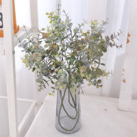 Planta Artificial De Eucalipto 70cm Hojas Verdes Ramas Largas Para Decoración De Hogar Jardín Bodas Flores Bouquet Centro De Mesa - details 0
