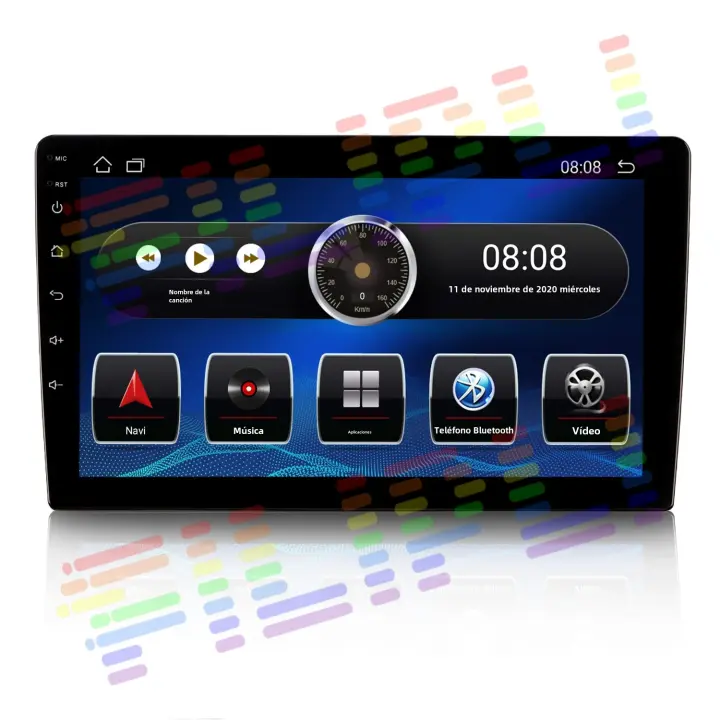 Radio De Coche 2DIN Con Pantalla Táctil Y Bluetooth Compatible Con Carplay Y Android Auto GPS Universal Para Todos Los Modelos De Coche - 1