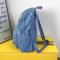 Mochila Vintage Para Mujer De Denim Con Gran Capacidad Y Correa Ajustable Mochila Portátil Diaria Para La Vida Diaria - details 0