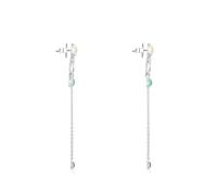 Women's Sterling Silver Animal Earrings, Creole Clasp, Elegant and Chic, Cool Collection, Small and Delicate Dangle Earrings - details 5
