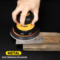 HIFESON Lijadora Orbital Pneumática De 5/6 Pulgadas Para Tratamiento De Pintura De Coche Eliminación De Oxidación Y Polvo Máquina De Pulido Y Lijado - details 8