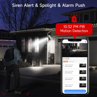 Cámara De Seguridad Xvim Exterior Inalámbrica 1080P HD CCTV Vigilancia Con Detección De Humanos Panel Solar Y Batería WiFi Para Interior Y Exterior - details 5