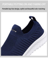 Zapatos De Vulcanización Para Hombre Malla Zapatos Ligeros Y Cómodos Zapatillas De Moda Otoño Slip on Zapatos Planos Male Loafers - details 9