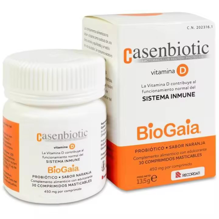 Casenbiotic Vitamina D 30 Comprimidos Masticables - 1