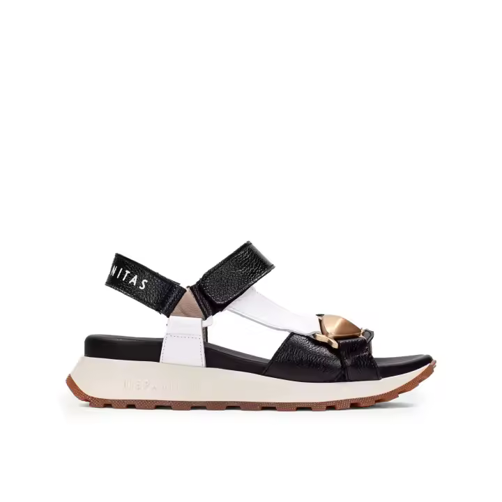 SANDALIAS DEPORTIVAS DE PIEL HISPANITAS MAUI CHV253896 NEGRO - 1