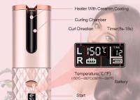 Rizador de pelo Automático sin cable-Con Pantalla LCD, temperatura 150 °C - 200 °C, calentamiento rápido, portátil (rosa) - details 6