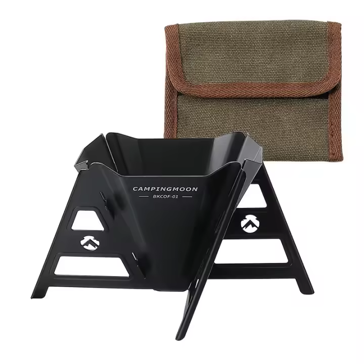 CAMPINGMOON Molinillo De Café De Acero Inoxidable Plegable Para Camping Estilo Italiano Manual Sin Desmontaje Necesario - 1