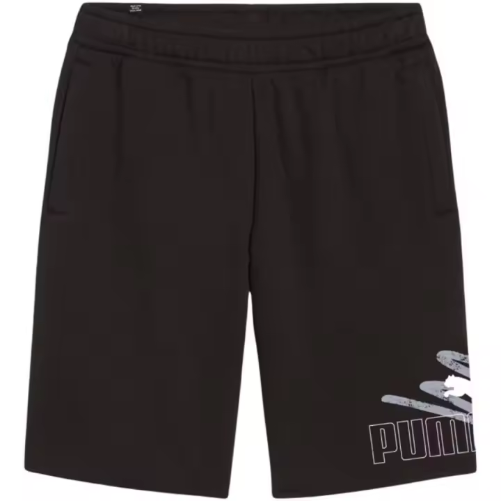 Puma ESS+ Logo Lab Graphic Shorts 10 M 678989 01 – Shorts deportivos con estampado gráfico y un ajuste cómodo, ideales para entrenamientos o uso casual en climas cálidos. - 1