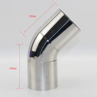 Accesorio De Coche Tubo De Escape Automóvil Convertido En Brazo De Acero Inoxidable Ángulo De 45 Grados Para Reducir El Diámetro - details 1