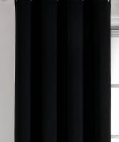 Cortinas Negras De Bloqueo Alto Para Sala De Estar Cortinas Listas Para Ventana Para Dormitorio Material 100% Poliéster - details 4