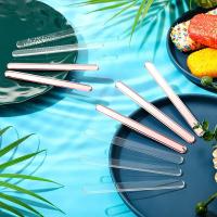 20Pcs Bastones De Helado Reutilizables Claros Para Manualidades DIY En Verano Rosa Oro Hechos De Acrílico Para Hogar - details 2