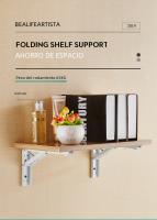 KAK 2pcs Soporte Plegable Para Estante De Acero Inoxidable Resistente Espacio Ahorrador Para Mesa Accesorio DIY De Trabajo - details 12