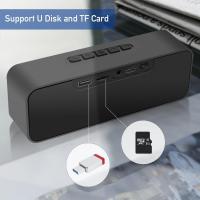 Portable Wireless Speaker, Wireless 5.0 Mini Speaker with 3D Stereo Hi-Fi Bass, Built-in 1500 mAh Battery, Support TF Card and AUX (Black) - details 4