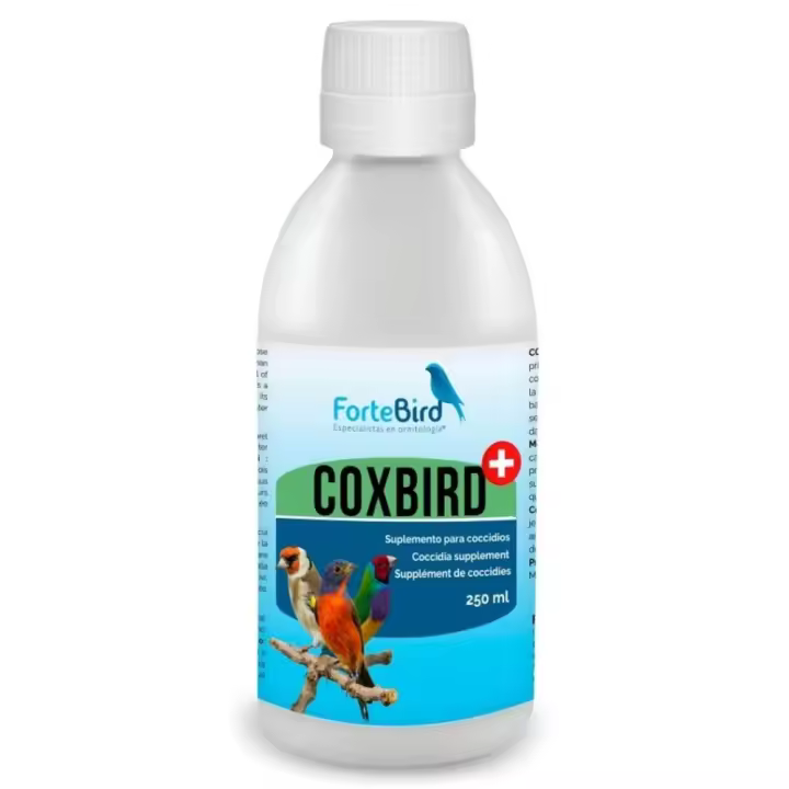 CoxBird liquido Suplemento para combatir la coccidiosis aviar 250ml Fortebird - 1