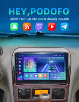 Podofo Radio de coche Android 2 Din para Mercedes-Benz S-class 1999 2000 2001-2007 Carplay 8+128GB AI Voice WIFI+4G DSP GPS Navegación Multimedia Reproductor de Video - details 0