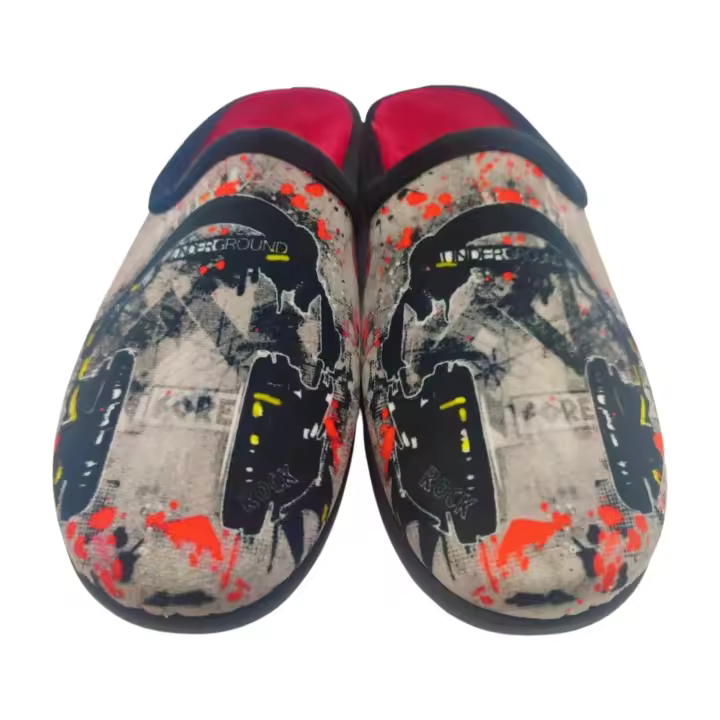 Flossy Zapatillas casa hombre invierno cómodas, flexibles, ligeras y gran confort , con plantilla extraíble y suela perfumada , antideslizante , fabricadas en España ,suaves y tiernas ilustración de auriculares. - 1