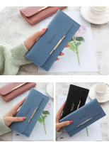 Cartera de moda 2025, cartera para Mujer, tarjetero, Largo bolso de mano, tarjetero, monederos de diseño de lujo para Mujer - details 4