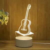 Lámpara De Noche LED 3D Romántica Para Decoración De Bodas Cumpleaños Y Fiesta Con Luz De Acrílico Para Hogar Y Niños - details 7