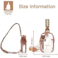 Nueva mochila transparente de PVC con diseño de flor de pezuña para mujer, mochila individual para mujer, bolso de pecho transparente resistente, bolsa de almacenamiento - details 3