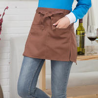 Delantal Corto Para Cintura Para Hotelería Restaurante Café Uniformes De Waiters Y Waitresses Multicolor Resistente a La Suciedad Sin Mangas Estilo Sencillo Para Limpieza - details 12
