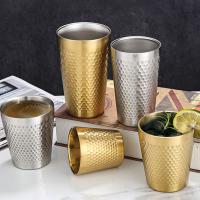 Taza De Cerveza De Acero Inoxidable Con Textura Hamaca Doble Capa Para Bebidas Frías Y Agua Anti-caída Estilo Industrial - details 1