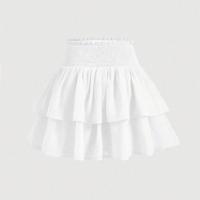 Falda Mini De Encaje Con Cintura Ajustada Y Shorts Integrados Chiffon Con Volantes Para Mujer Y Adolescentes Verano Estilo Fluidez Y Elegancia - details 5