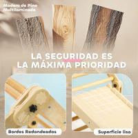 AIYAPLAY Escalada para Niños 3 en 1 Marco de Escalada Plegable para Niños de 18-48 Meses con Rampa para Deslizarse o Escalar 175x70x89 cm Multicolor - details 4