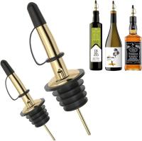 12 Pack Tapones De Vino De Acero Inoxidable Dispensador De Aceite De Oliva Tapa Antipolvo Para Botellas De Licor Y Alcohol - details 1