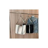 Bolsas para las mujeres, nuevo estilo, simple campus deportes bolsa de lona, bolso mano, casual gran capacidad, negro - details 0