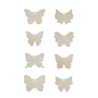 8pcs Artesanías De Mariposa No Terminadas En Madera Para Niños Ornamentos Para Pintar Y Colgar En El Hogar DIY Regalos Para Niños - details 9