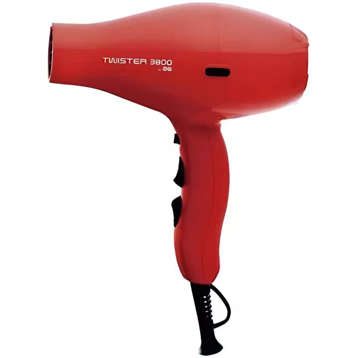 Asuer Group Secador de Pelo Twister 3800 iónico ROJO CON DIFUSOR INCLUIDO Potencia: 2.100 W - 1