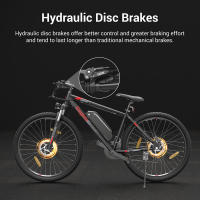 Bicicleta Eléctrica Tipo Moped Eleglide M2 de 29" 250W Motor 36V 15Ah Batería 125km Alcance Máximo Frenos de Disco Hidráulicos Pantalla LCD Inteligente Aplicación Inteligente, Suspensión Premium con Bloqueo, 24 Marchas - Negro - details 2
