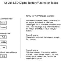 Prueba De Batería Digital 12V Con 6 Luces LED Mini Herramienta Diagnóstica Para Autobús Y Auto Prueba De Batería Y Generador - details 8
