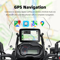 EKIY Pantalla De Navegación Portátil Para Moto 5 Pulgadas Con Android Auto Y Carplay Sin Cable Monitor Impermeable Para Moto Car Play - details 4