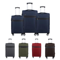 S7 STAR Maletas Tela Juego 3pcs de Viaje, Set 3 Cabina Blanda Maleta Extensible, Equipaje Ligero Expandible con 4 Ruedas Giratorias 360°, Maleta Trolley Gran Capacidad Color Puro - details 5