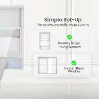 Piezas de aire acondicionado portátil, Kit de ventana de aire acondicionado, Kit de ventana de CA portátil, Kit de ventilación de ventana de puerta corredera - details 6