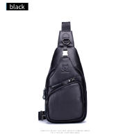 Bolsa De Pecho BULLCAPTAIN De Cuero Genuino Para Hombres Estilo Moda Casual Gran Capacidad Bolsa De Negocios Con Cierre De Cremallera Y Hebilla - details 11