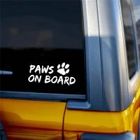 Paw on Board Vinilo Adhesivo Para Coche DISEÑO DE PERRO Decoración Vehicular PVC Autocolante De Mascota Tamaño Único - details 2
