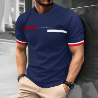 Camiseta Hombre Verano 3D Rayas Letras Estampado Hip Hop Trend Harajuku Streetwear Casual Cuello Redondo Oversize Tops Polyester - details 9