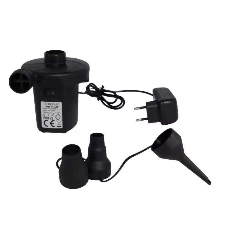 Bomba de aire eléctrica 220V para colchones hinchables, piscinas, inflables – 600L/min, 3 boquillas - 1
