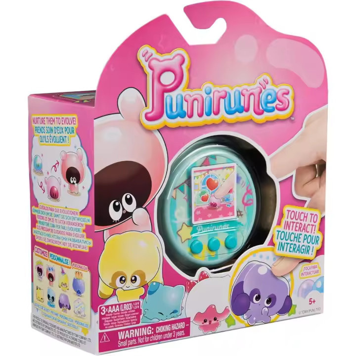 PUNIRUNES - MASCOTA VIRTUAL CON 55 PERSONAJES BLANDITOS EN SU INTERIOR - Mascota Interactiva que Reacciona al tacto con Interacciones y Sonidos - 1