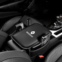 Almohadilla De Reposabrazos De Cuero Para Coche Protector De Consola Central Renault Sport Duster Megane 2 3 Con Bolsillo De Almacenamiento - details 1