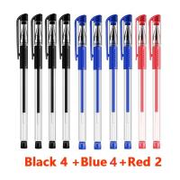 Juego De Bolígrafos Gel 10/12/23/50 Piezas Tinta Azul Y Negra 0.5mm Recargables Para Estudiantes Y Oficina Suministros Escolares - details 2