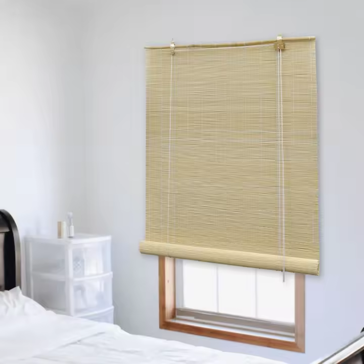 vidaXL Persiana enrollable de bambú color natural 150x160 cm - 1