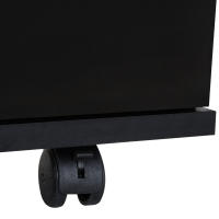 HOMCOM Cajonera de Oficina y Hogar Tipo Archivador de Madera Móvil con Ruedas y 2 Cajones 41x39x58cm Negro - details 6