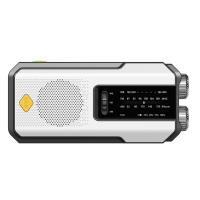Radio De Mano Con Energía Solar Emergencia AM/FM/NOAA Linterna LED De Lectura SOS Alarme 2000mAh Recargable Portátil - details 12