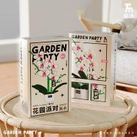 Bloques De Construcción Creativos Con Orquídeas Y Estrellas Azules Juguetes De Artesanía Para Niñas Edad Recomendada 6-12 Años Material ABS Sin Batería Producido En China - details 8