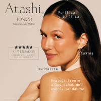 Atashi Antioxidante - Tónico Regenerante Purificante | Revitaliza, Reequilibra, Energiza Piel, Tonifica Y Afina. Con Ácido Glicólico, Vitaminas C Y E Y Coq10 | Apto Piel Sensible 250ml - details 0
