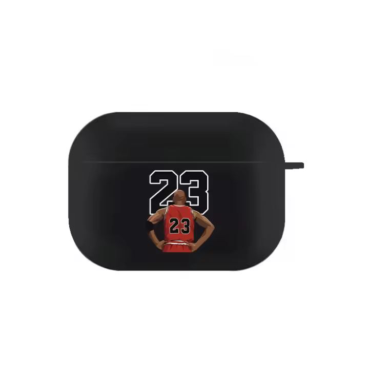 Funda Para AirPods 2/3 pro De Michael J En Colores Negro Y Blanco Para Amantes Del Baloncesto Cubierta Para Auriculares Regalo Para Chicos - 1